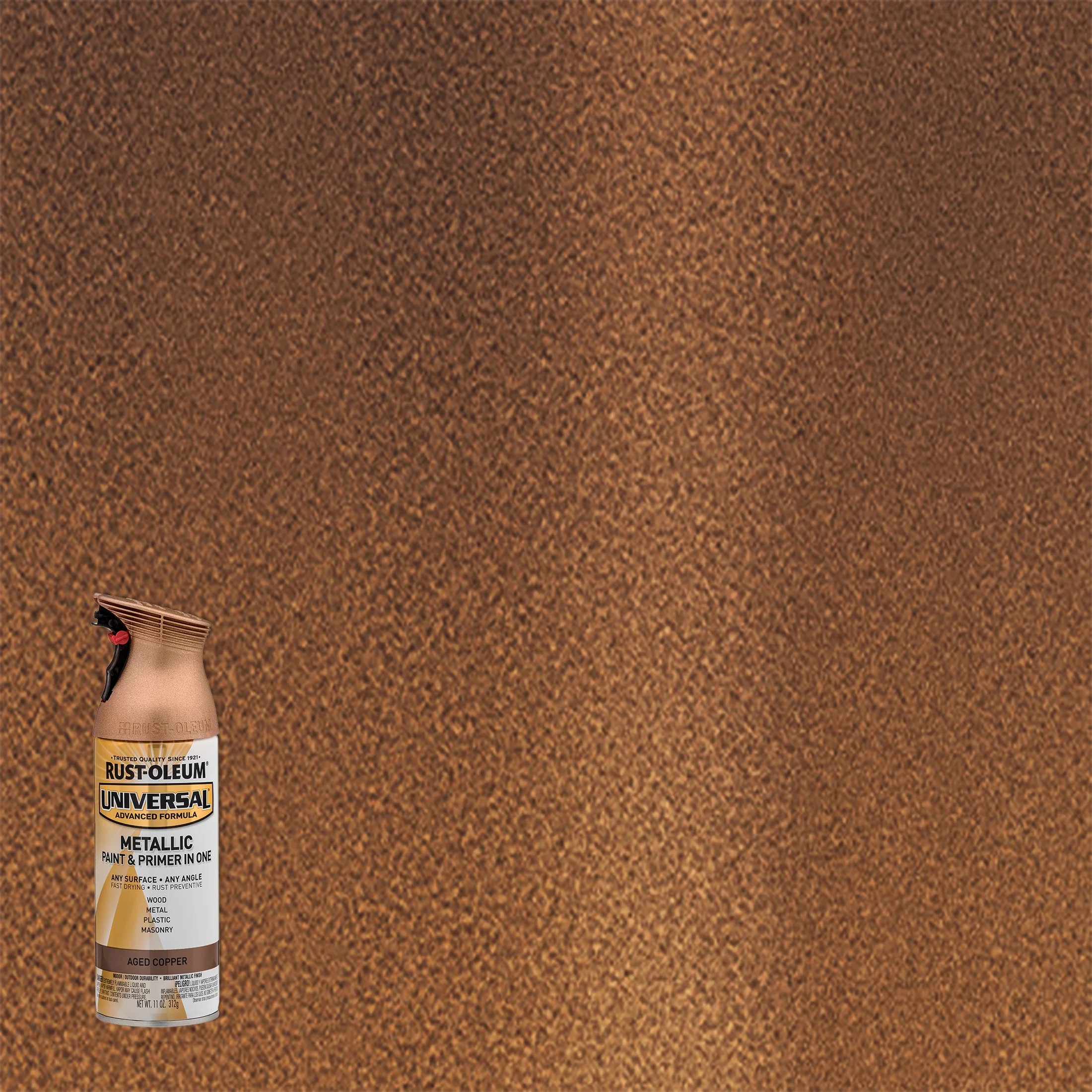 Aged Copper, Rust-Oleum Universal All Surface Interior/Exterior Metallic Spray Paint, 11 oz - Wal... | Walmart (US)