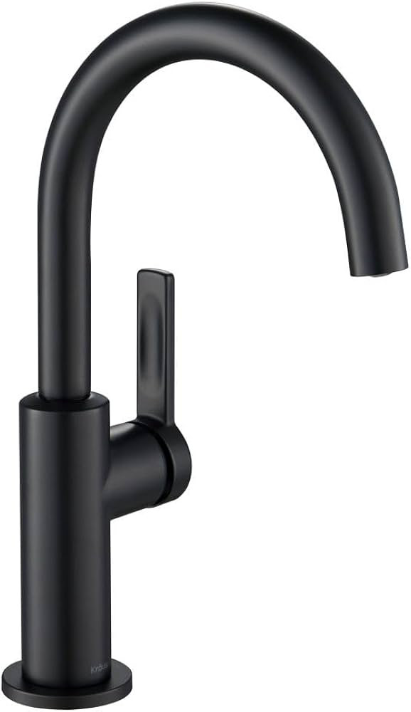 Kraus KPF-2822MB Oletto Single Handle Kitchen Bar Faucet, 12 Inch, Matte Black | Amazon (US)