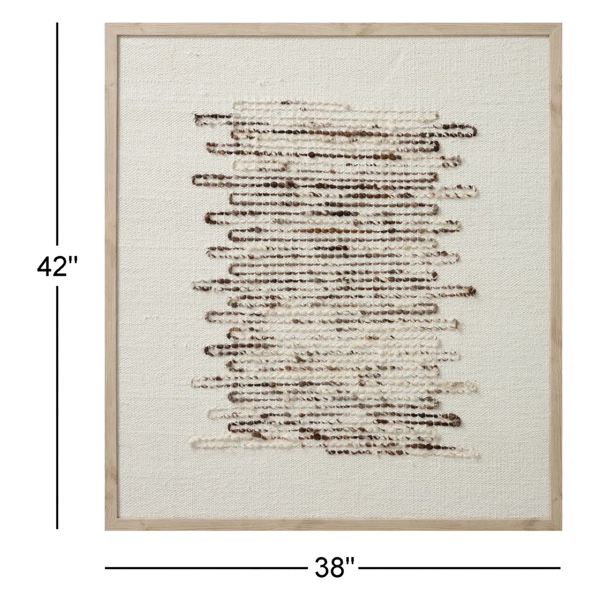 Amber Lewis x Loloi Getty Taupe / Ivory 3'-2" x 3'-6" Wall Art | Wayfair North America