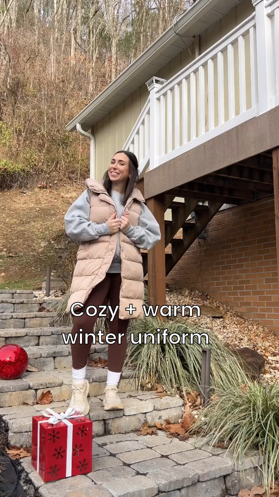 Long puffer vest, comfy cute & WARM winter mom outfit ❄️

#LTKmomlife #LTKSaleAlert #LTKootd