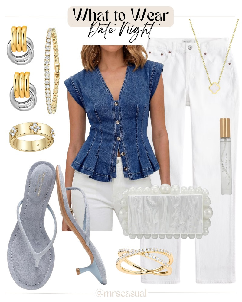 Denim + white = the easiest “I tried” outfit ever 💙🤍 🔗⬇️

#LTKOver40 #LTKSeasonal #LTKmomlife