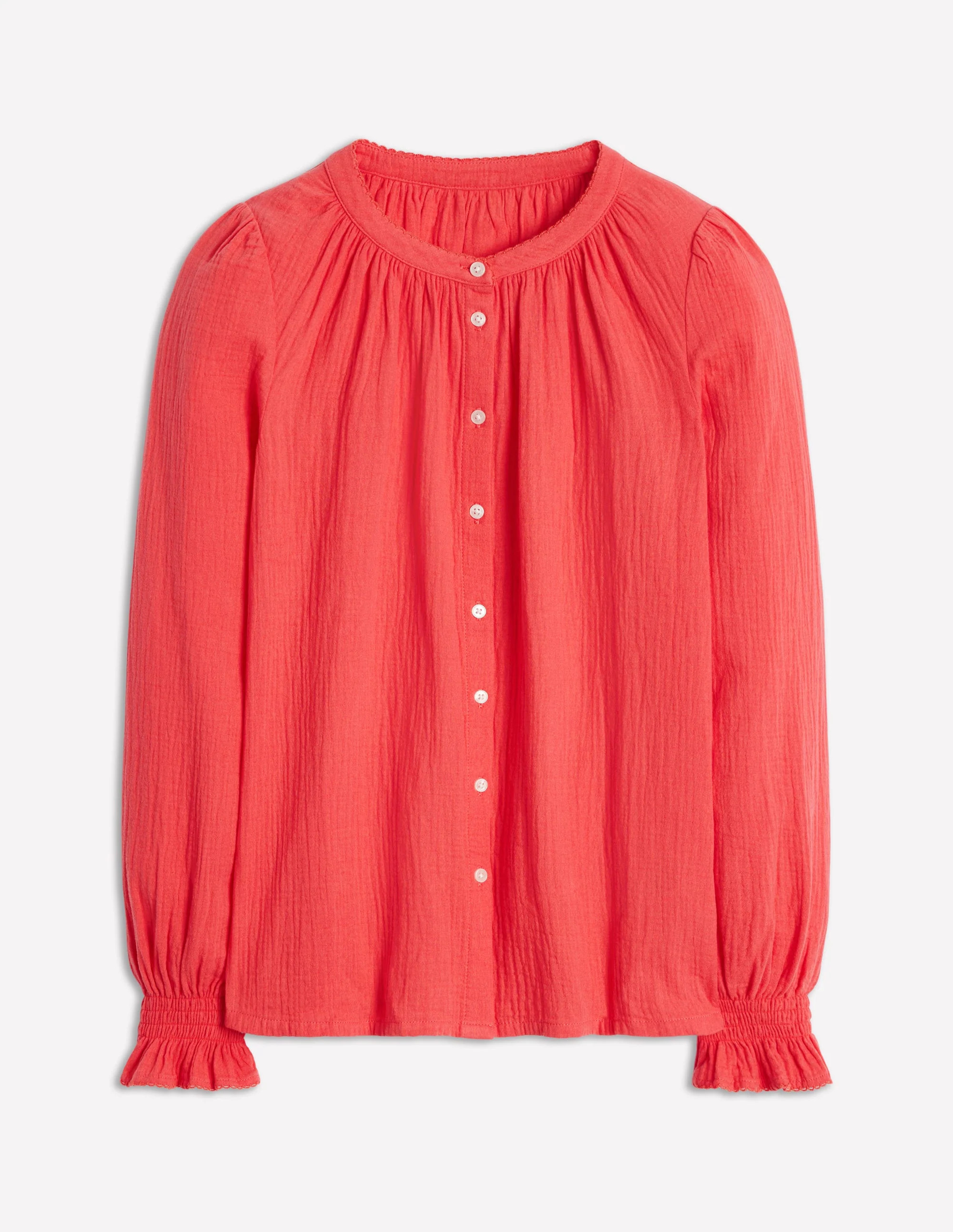 Evie Double Cloth Top-Jam Red | Boden (US)