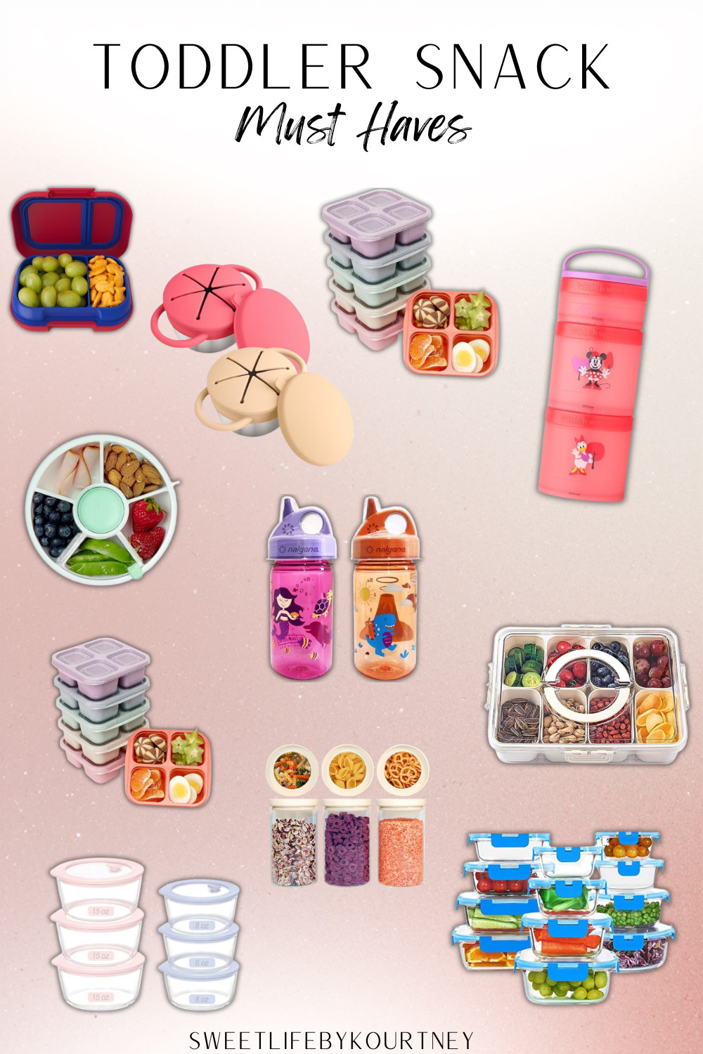 Toddler snack must haves that make mom life easier on the go ✨ These Amazon snack containers, lunch boxes, cups, and prep finds are perfect for road trips, park days, daycare, and busy toddler snack phases. #SweetLifeByKourtney #ToddlerSnacks #AmazonFinds #MomLife 

 #LTKmomlife #LTKBaby #LTKKids