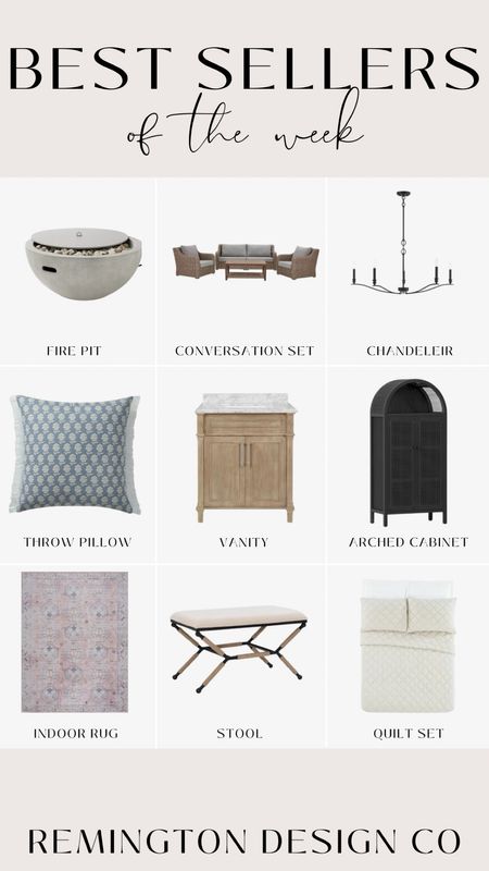 This Week’s Bestsellers - patio furniture - home decor - home storage - lighting

#LTKhome