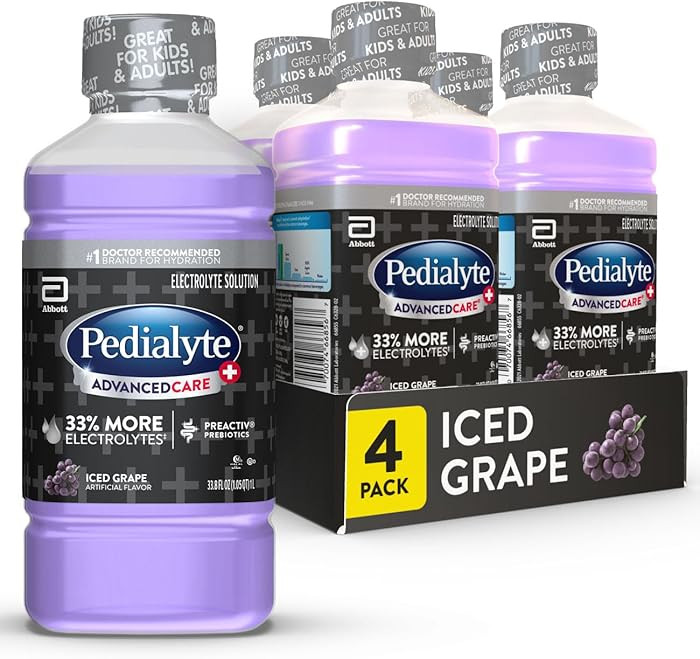 Pedialyte AdvancedCare Plus Electrolyte Hydration Drink, Has 33% More Electrolytes and Has PreAct... | Amazon (US)