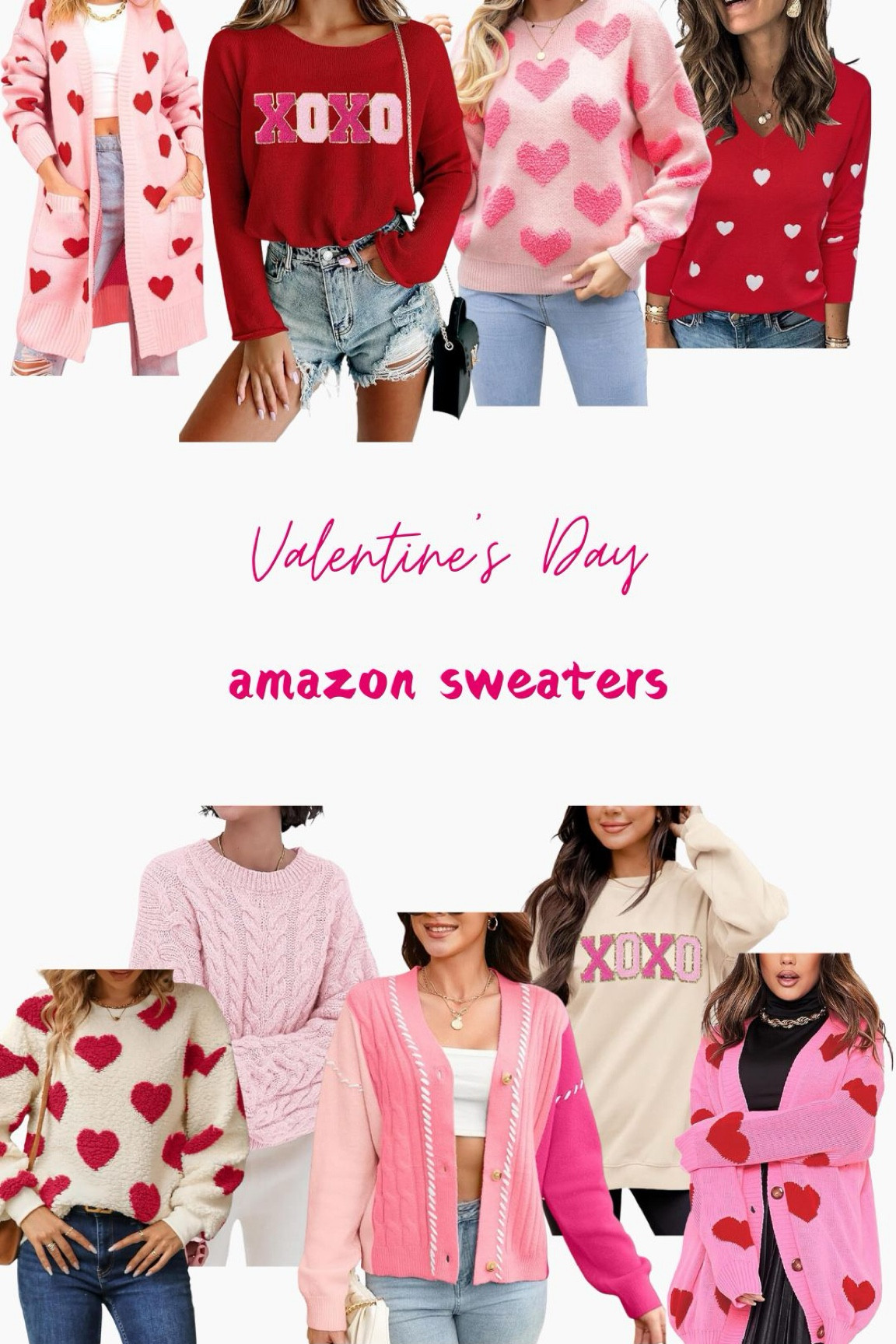 Valentine’s Sweaters from Amazon! 💕 Get yourself a cute & festive fit for LOVE month! ❤️🌹 #LTKvalentines #LTKvalentinesday #LTKvday #LTKpink #LTKfebruaryfits #LTKfebruary

#LTKStyleTip #LTKFindsUnder50 #LTKSeasonal