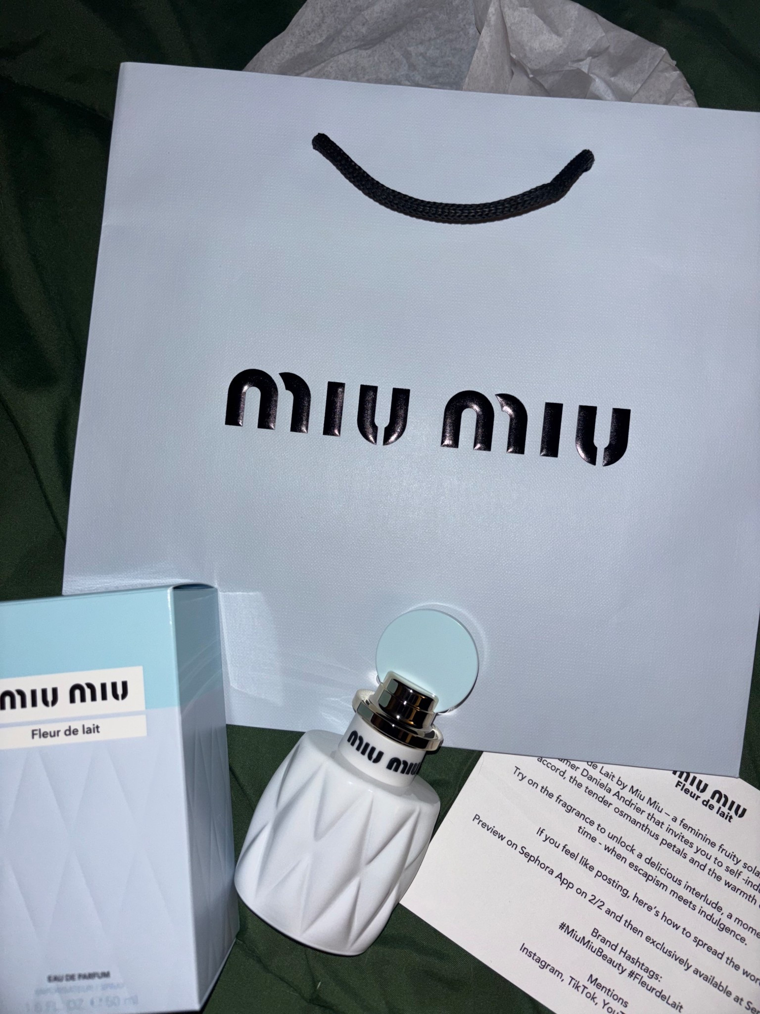 New spring / summer scent unlocked! Absolutely loving this perfume with notes of mango , coconuts and more! It’s so good!! #luxurybeauty #perfume #miumiu #luxury 

#LTKselfcare #LTKValentine #LTKBeauty