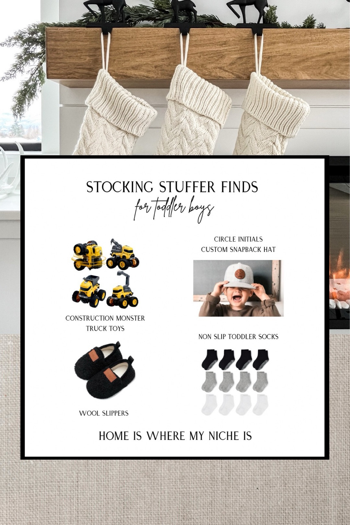 X M A S / stocking stuffer finds for toddler boys

+ construction monster trucks
+ circle initials custom SnapBack hat
+ non slip toddler socks
+ wool slippers
+ dinosaur puzzles

Amazon Canada | Christmas Gifts

#LTKkids #LTKcanada #LTKgiftguide