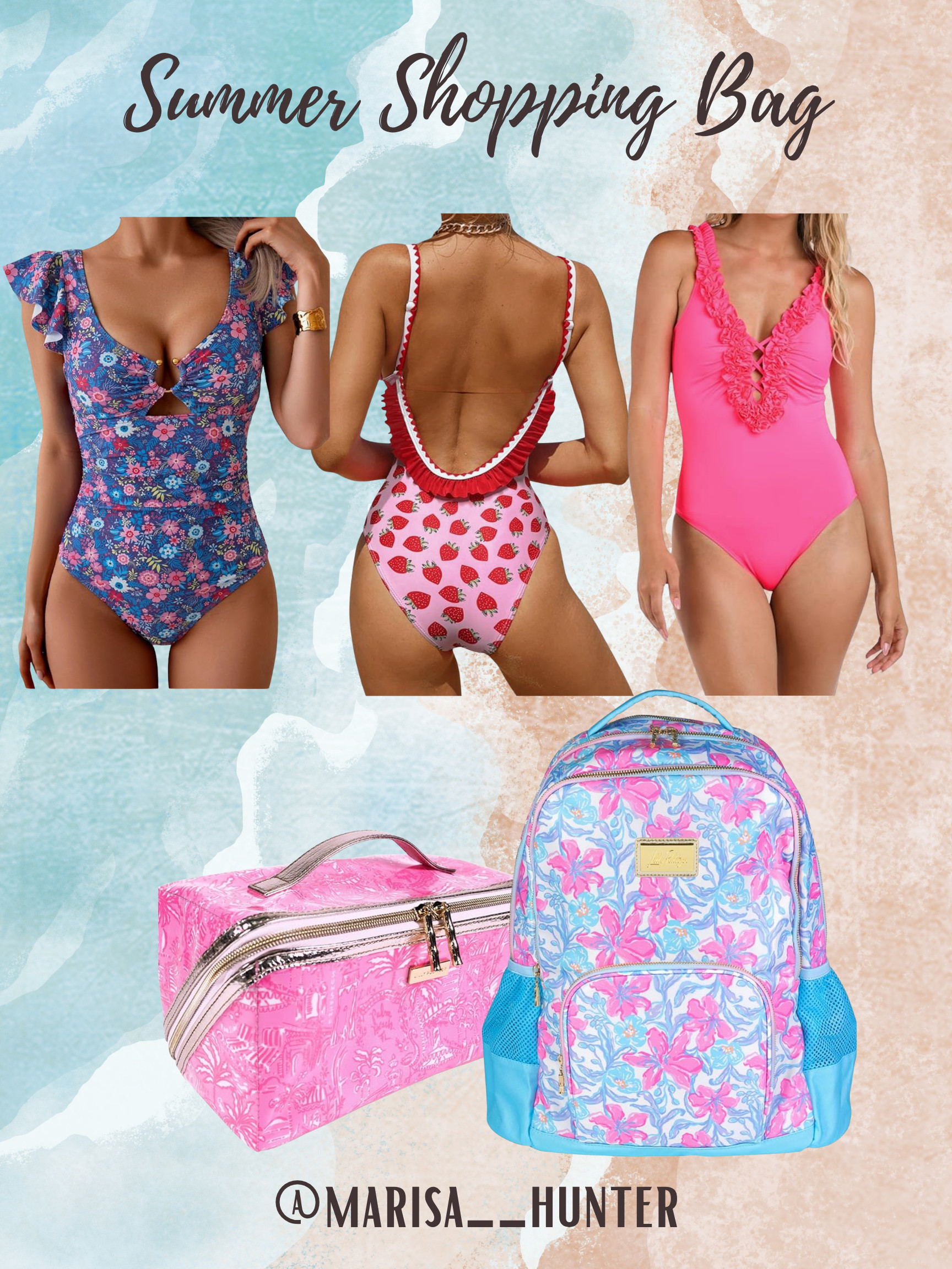 summer swimsuit 🩱

one piece swim bathing suit beach pool lake make up bag beach bag 

 #LTKSeasonal #LTKSwim #LTKTravel