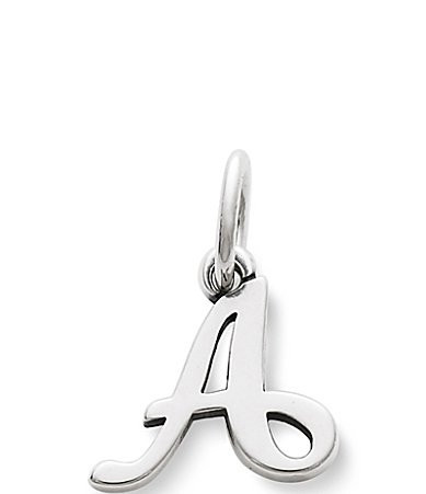 James Avery Sterling Silver Script Initial Bracelet or Necklace Charm | Dillard's