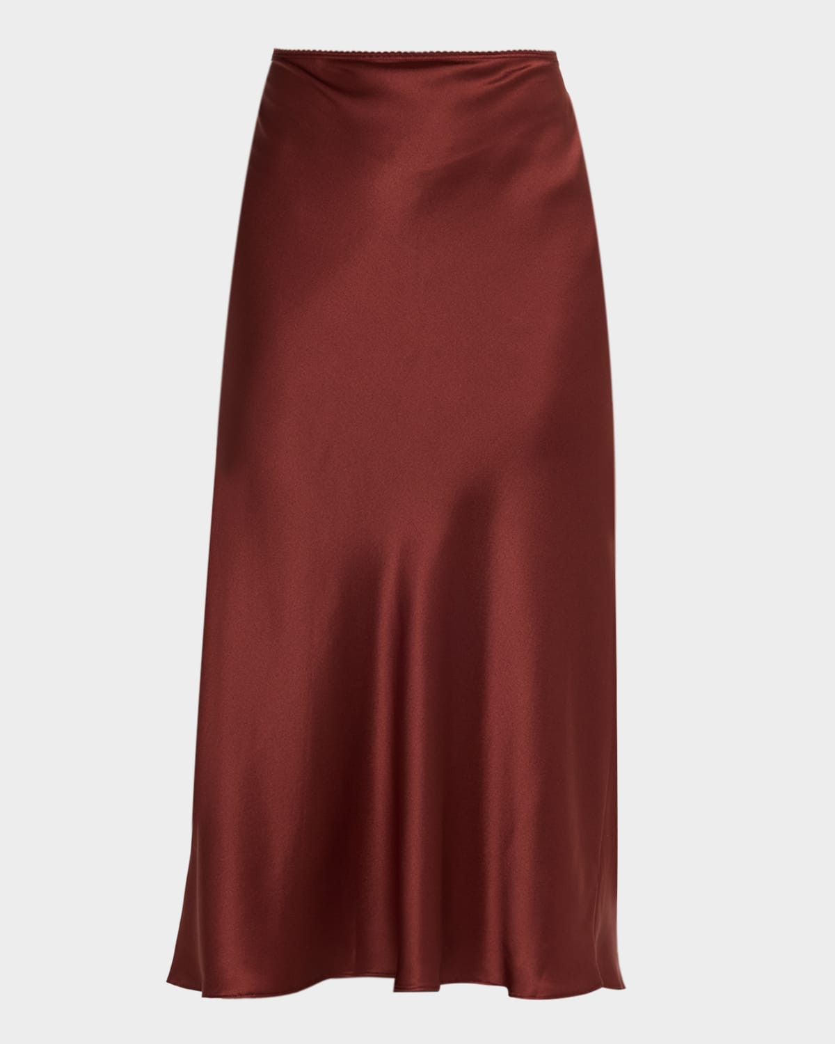 Miranda Scallop Bias-Cut Silk Skirt | Neiman Marcus