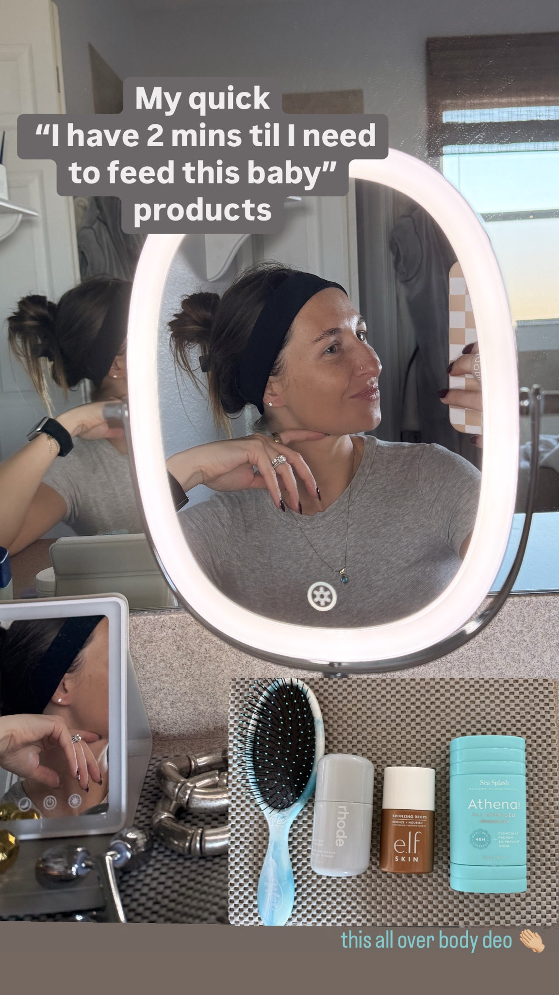 My quick few products I throw on when I have not even 5 mins til I need to get the baby!! 
Linking exact and will link a few more I like to use with more time!

#LTKBeauty #LTKBaby #LTKmomlife