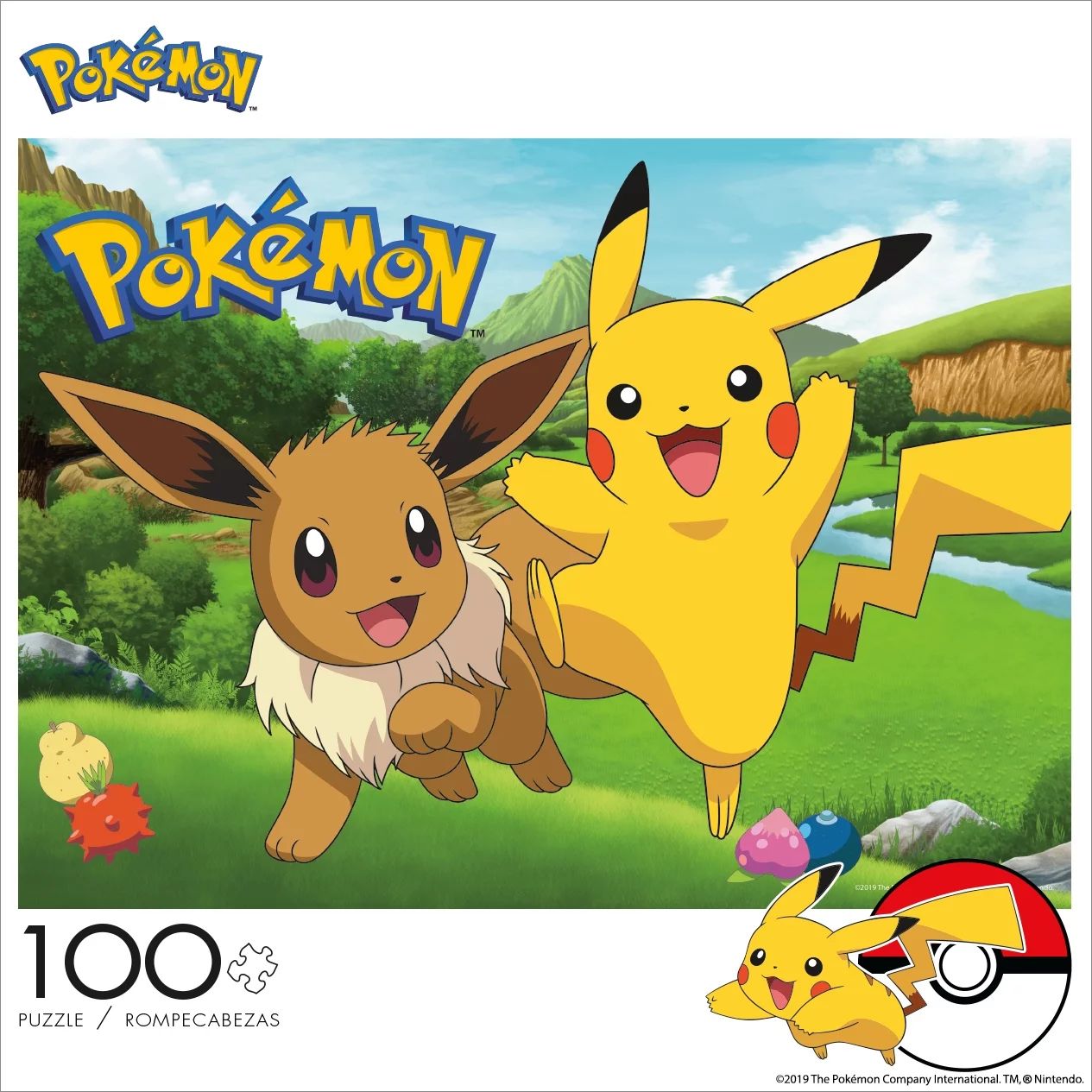 Buffalo Games Pokemon - Pikachu & Eevee 100 Pieces Jigsaw Puzzle | Walmart (US)