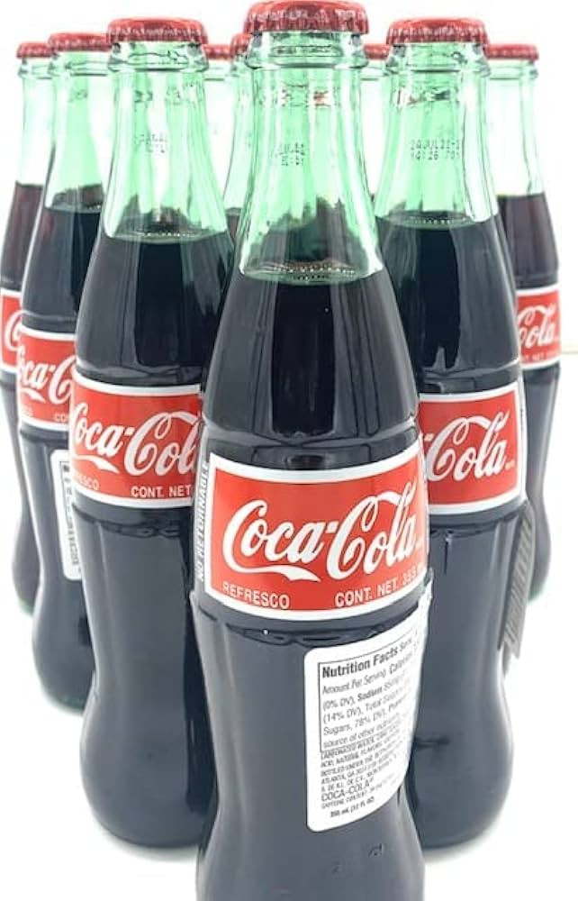 Mexican Coca Cola Glass Bottles 12 oz 10PK -Coke with Real Cane Sugar | Amazon (US)