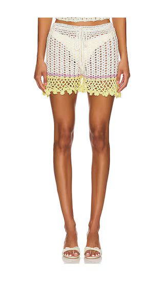 ANDREEVA Crochet Shorts in White. | Revolve Clothing (Global)