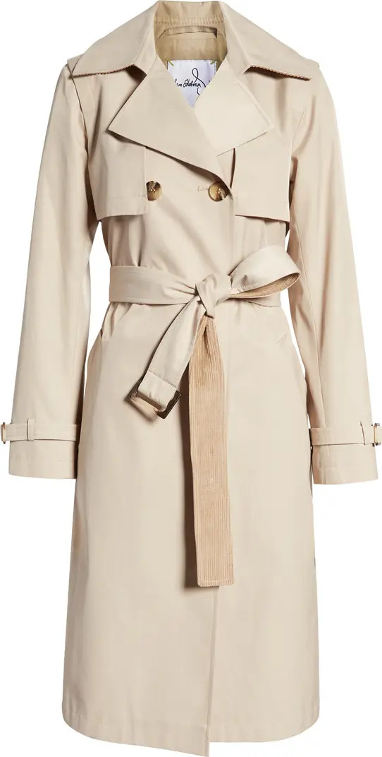 Tone on Tone Double Breasted Water Resistant Trench Coat | Nordstrom