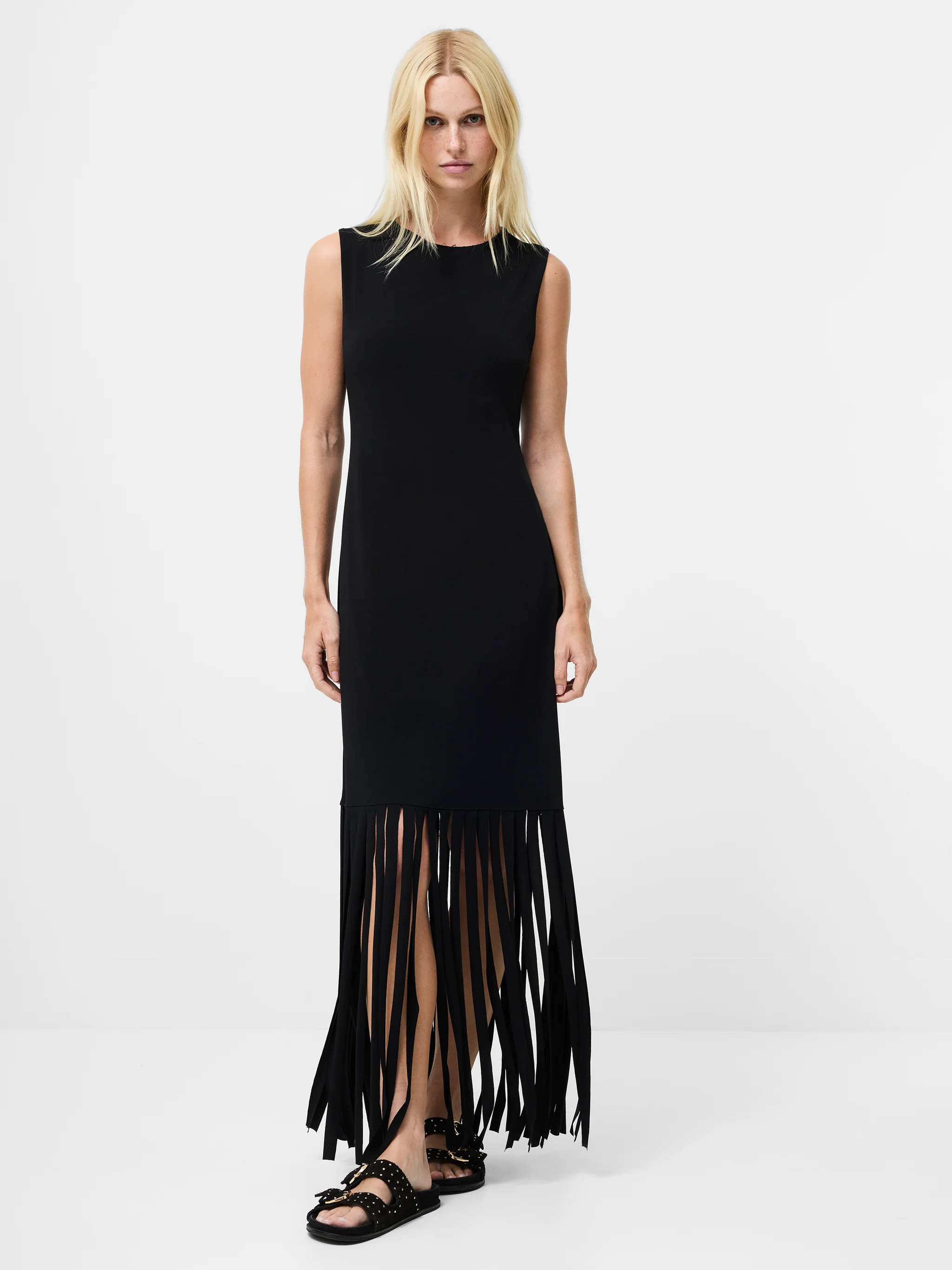 Samira Fringe Jersey Maxi Dress | French Connection (UK)