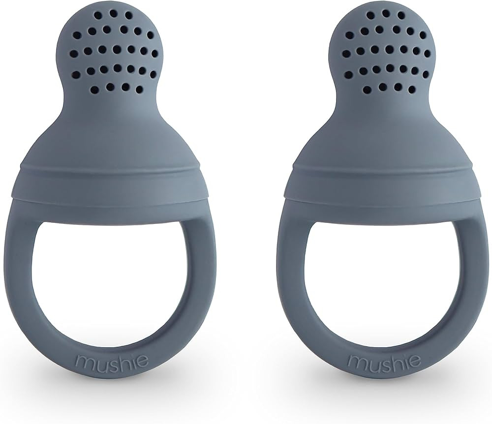 mushie Silicone Baby Fresh Fruit & Food Feeder Pacifier | 6 Months+ (Tradewinds) | Amazon (US)