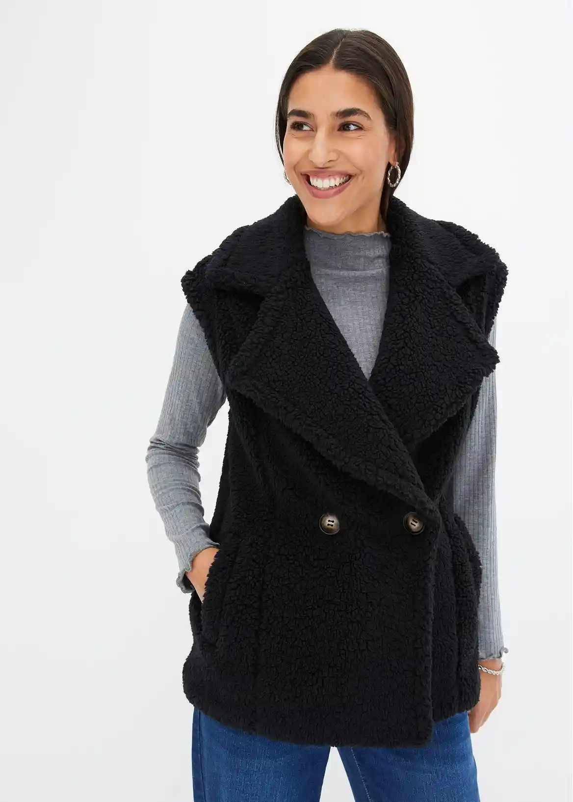 Teddy-Weste | Bonprix DE