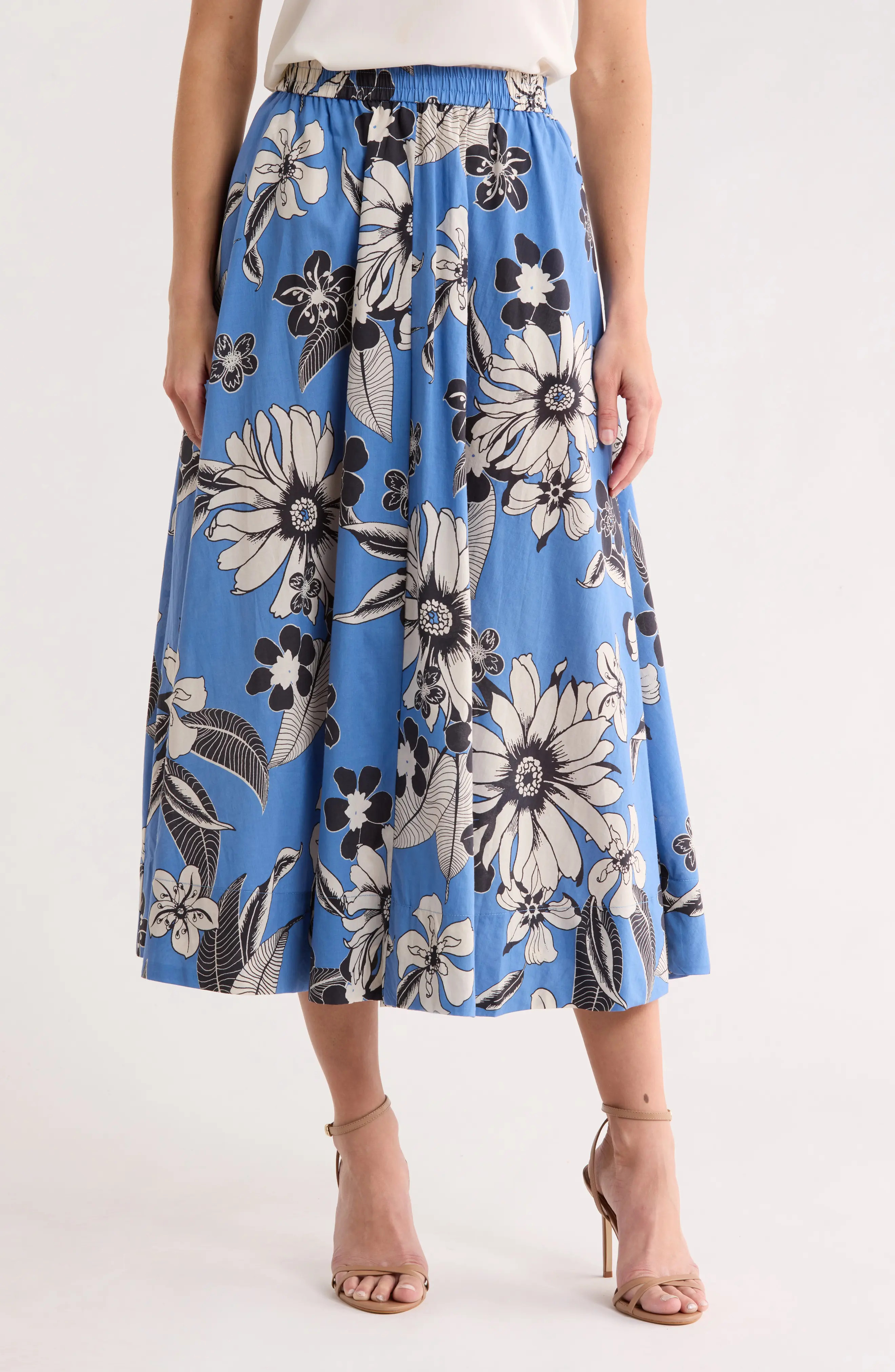 Floral Cotton Pull-On Skirt (Women) | Nordstromrack | Nordstrom Rack