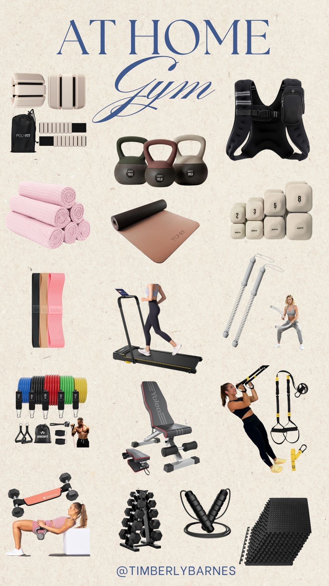 At-Home Gym Must-Haves 🤍

If getting to the gym feels impossible right now, this setup is a game changer. You don’t need a full gym (or hours of free time) to get a good workout in — just a few intentional pieces that actually get used.

✨ Adjustable dumbbells
✨ Resistance bands (perfect for glutes + travel)
✨ Kettlebell for strength & cardio
✨ Non-slip workout mat
✨ Ankle weights for walks or baby-wearing workouts

This setup makes it so much easier to stay consistent, even on busy days at home. Everything is affordable, easy to store, and beginner-friendly.

Linking here 👇💪


#LTKActive #LTKfitnessgoals #LTKmomlife