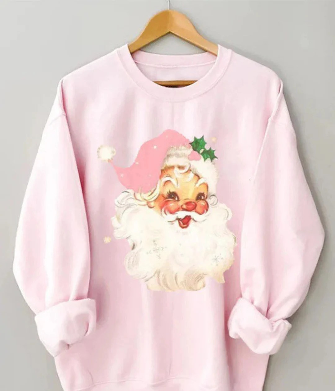 Retro Christmas Santa Sweatshirt | Vintage Santa Claus Sweater | Ugly Christmas Sweater | Nostalg... | Etsy (US)