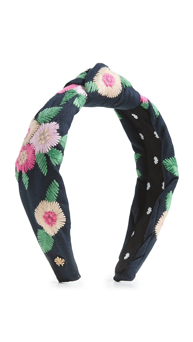 Floral Emroidered Knotted Headband | Shopbop