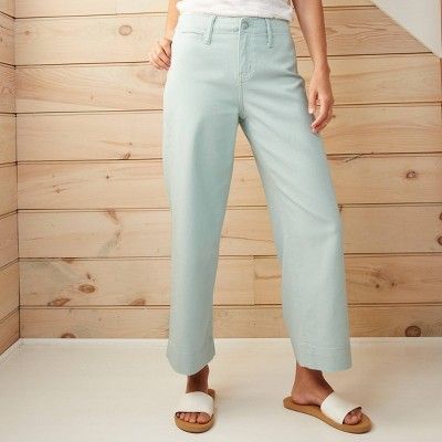 Women's High-Rise Wide Leg Cropped Pants - A New Day™ | Target