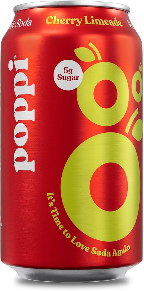 POPPI Sparkling Prebiotic Soda, Beverages w/Apple Cider Vinegar, Seltzer Water & Fruit Juice, Che... | Amazon (US)