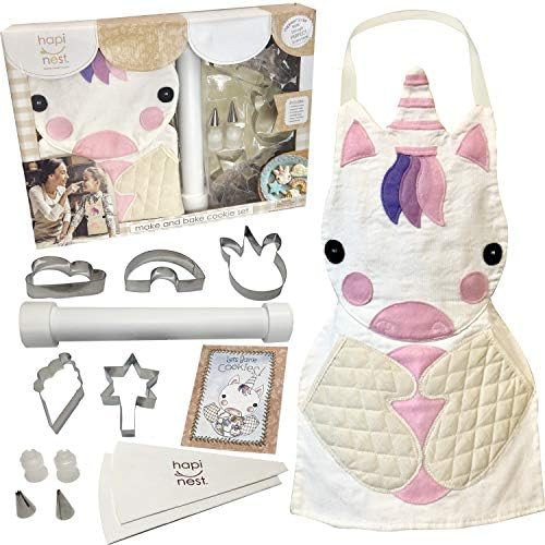 Hapinest Unicorn Cookies Baking Set for Kids Girls Real Baking Kit Gifts Ages 4 5 6 7 8 Years Old... | Amazon (US)
