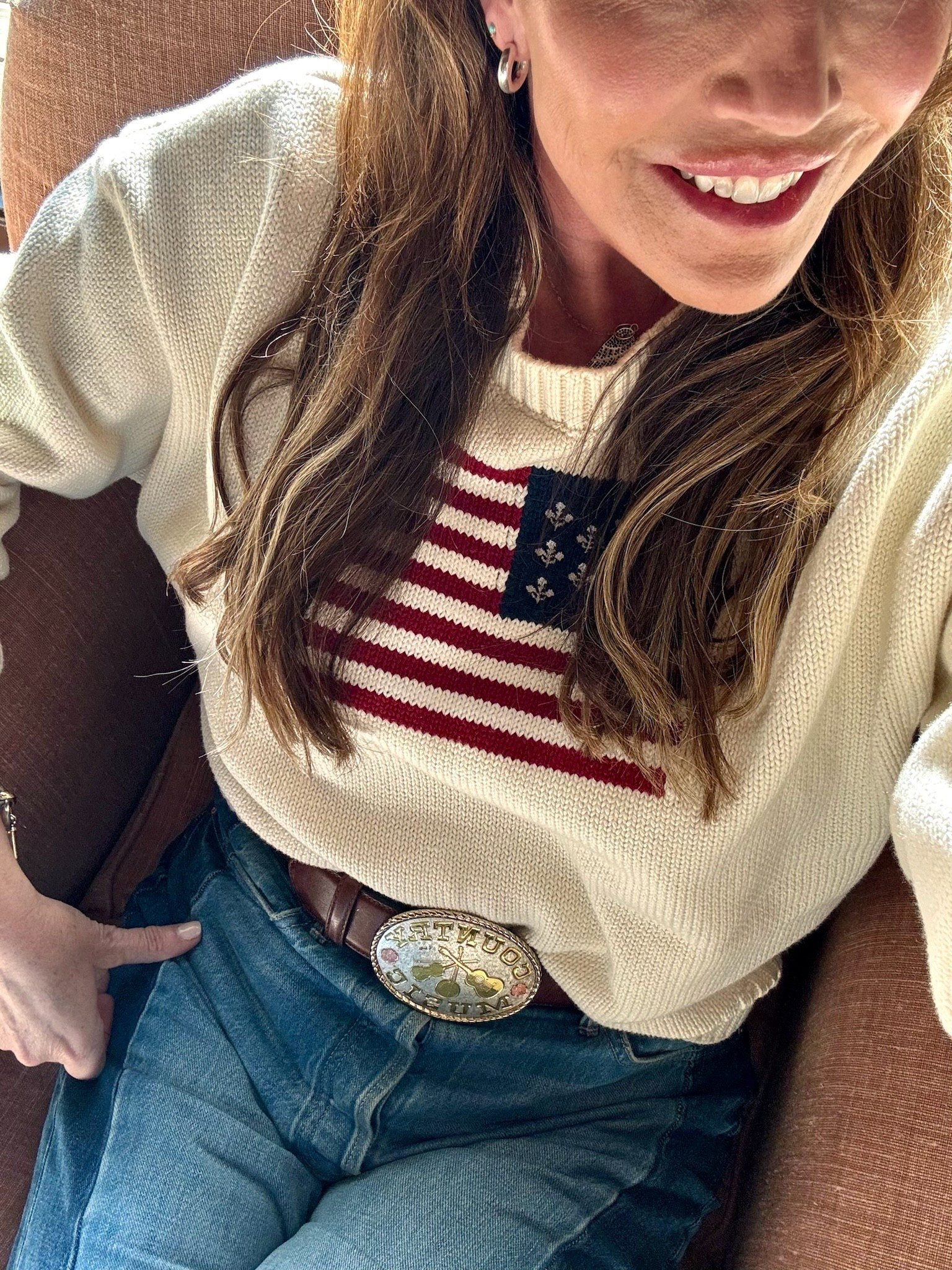 Obsessing over this USA sweater! Giving all the RL vibes but at half the price! Such a cool brand, I’ve bought a few things from them already! (Sweater in a size medium).

#LTKStyleTip #LTKSeasonal