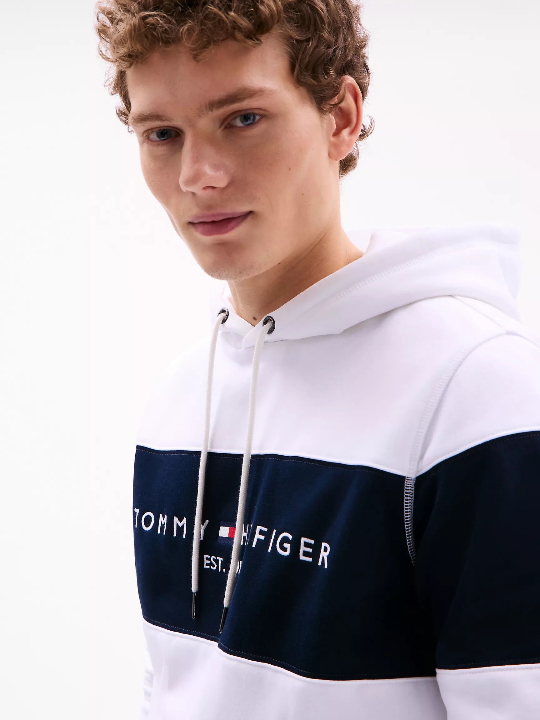 Embroidered Tommy Logo Colorblock Hoodie | Tommy Hilfiger | Tommy Hilfiger (US)
