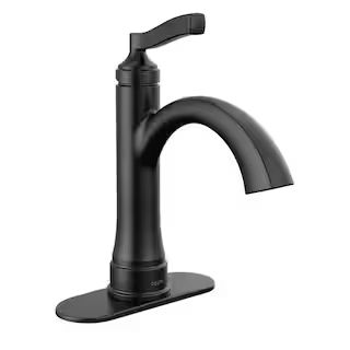 Delta Faryn Single Handle Single Hole Bathroom Faucet in Matte Black 15822LF-BL - The Home Depot | The Home Depot