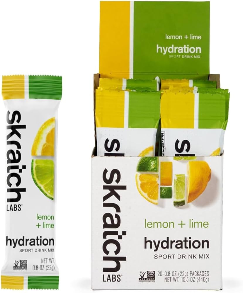 SKRATCH LABS Hydration Packets - Hydration Drink Mix, Lemon Lime (20ct) - Electrolyte Powder Pack... | Amazon (US)