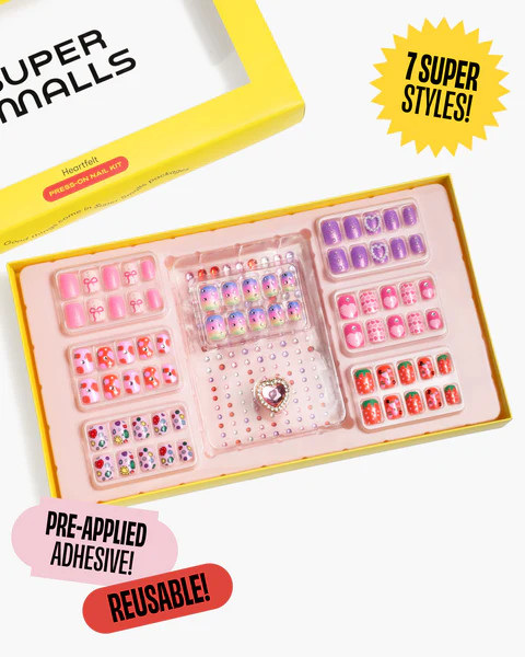 Heartfelt Press On Nail Kit | Super Smalls
