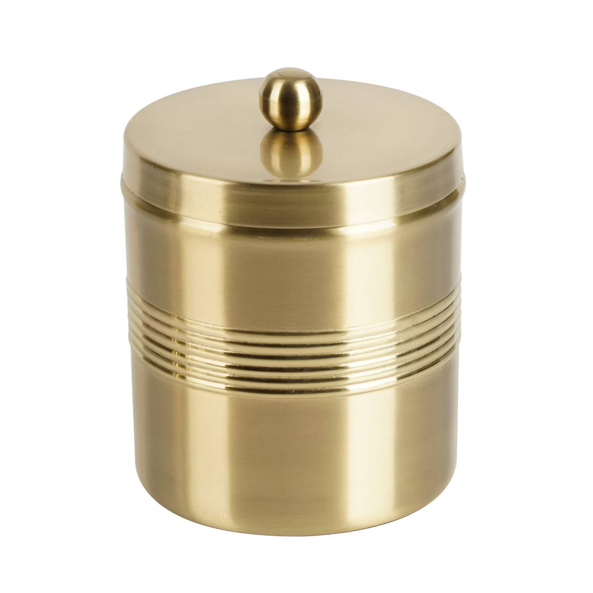 Jewel Decorative Stainless Steel Bathroom Vanity Countertop Storage Organizer Canister Jar - Nu S... | Target