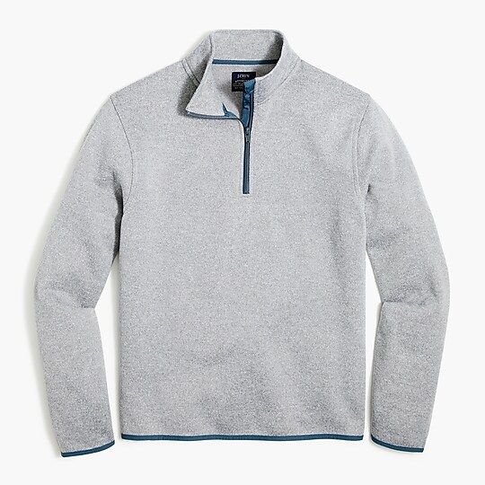 Marled fleece half-zip pullover | J.Crew Factory