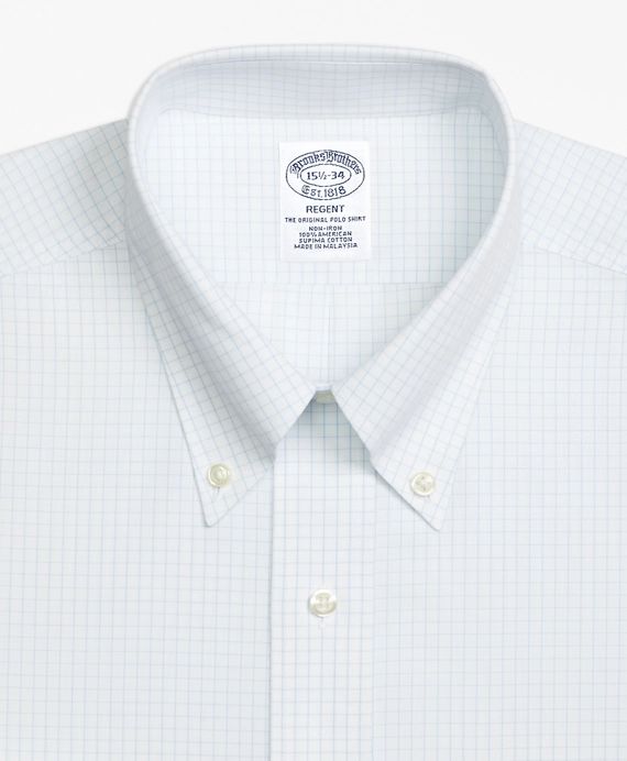 Regent Regular-Fit Dress Shirt,  Non-Iron Graph Check | Brooks Brothers
