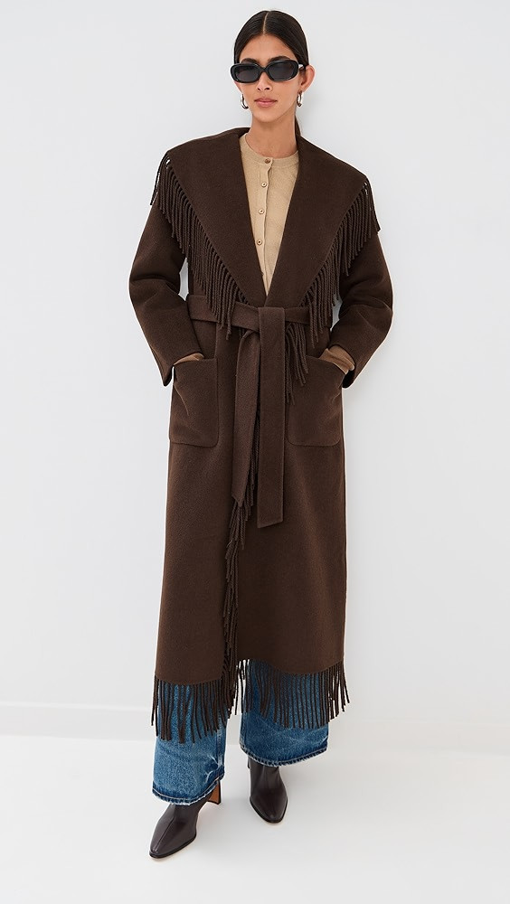 Carrie Fringe Robe Coat | Shopbop