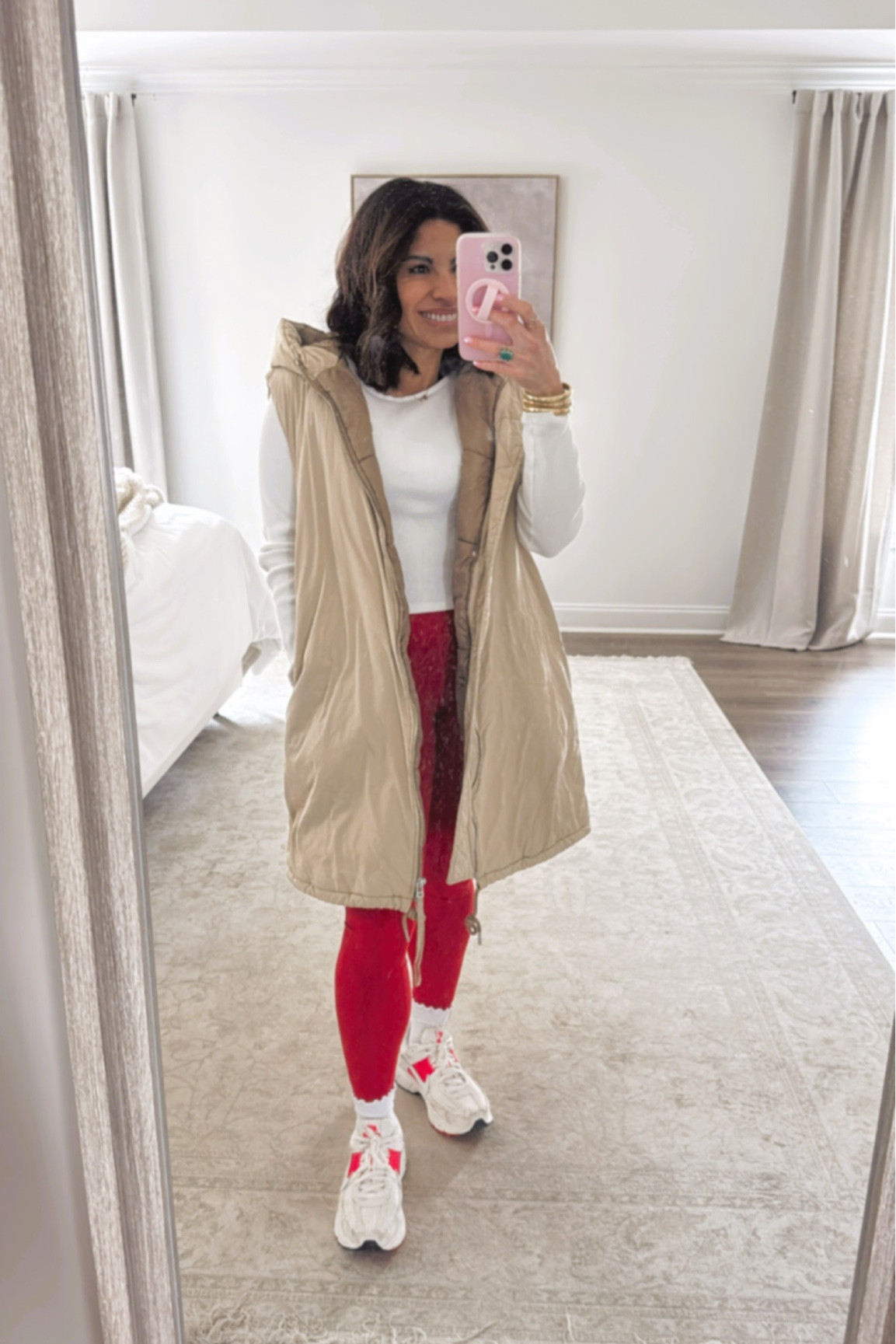 Seriously the best leggings! Vest is free people from my Nuuly. Couldn’t find the link so added a similar one from Amazon!