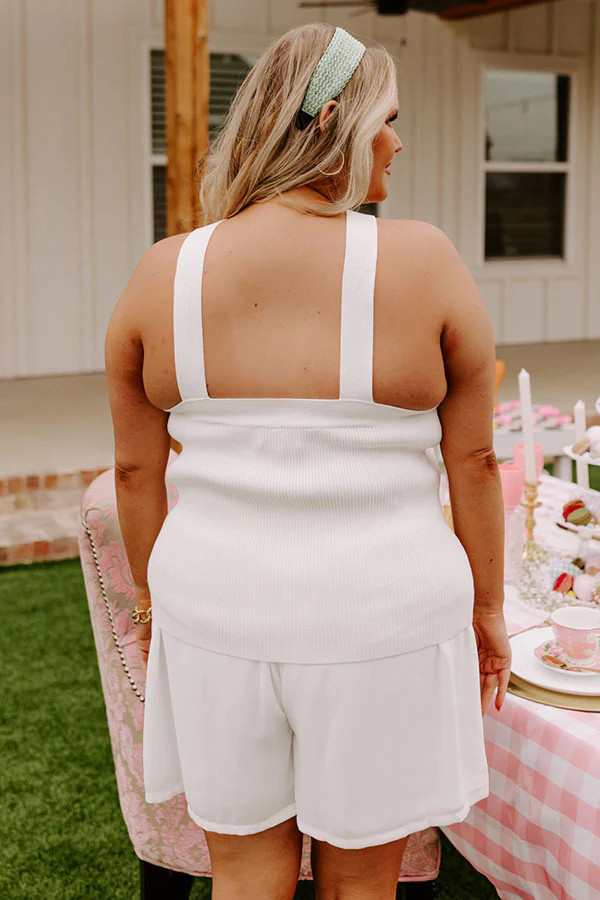 Enchanting Echoes Ribbed Top In Ivory Curves | Impressions Online Boutique