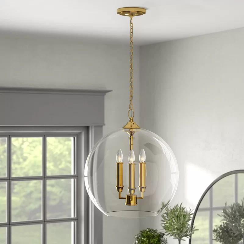 Chilcott 3 - Light Unique / Statement Globe Pendant | Wayfair Professional