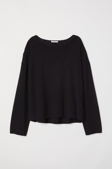 H & M - Fine-knit Sweater - Black | H&M (US)