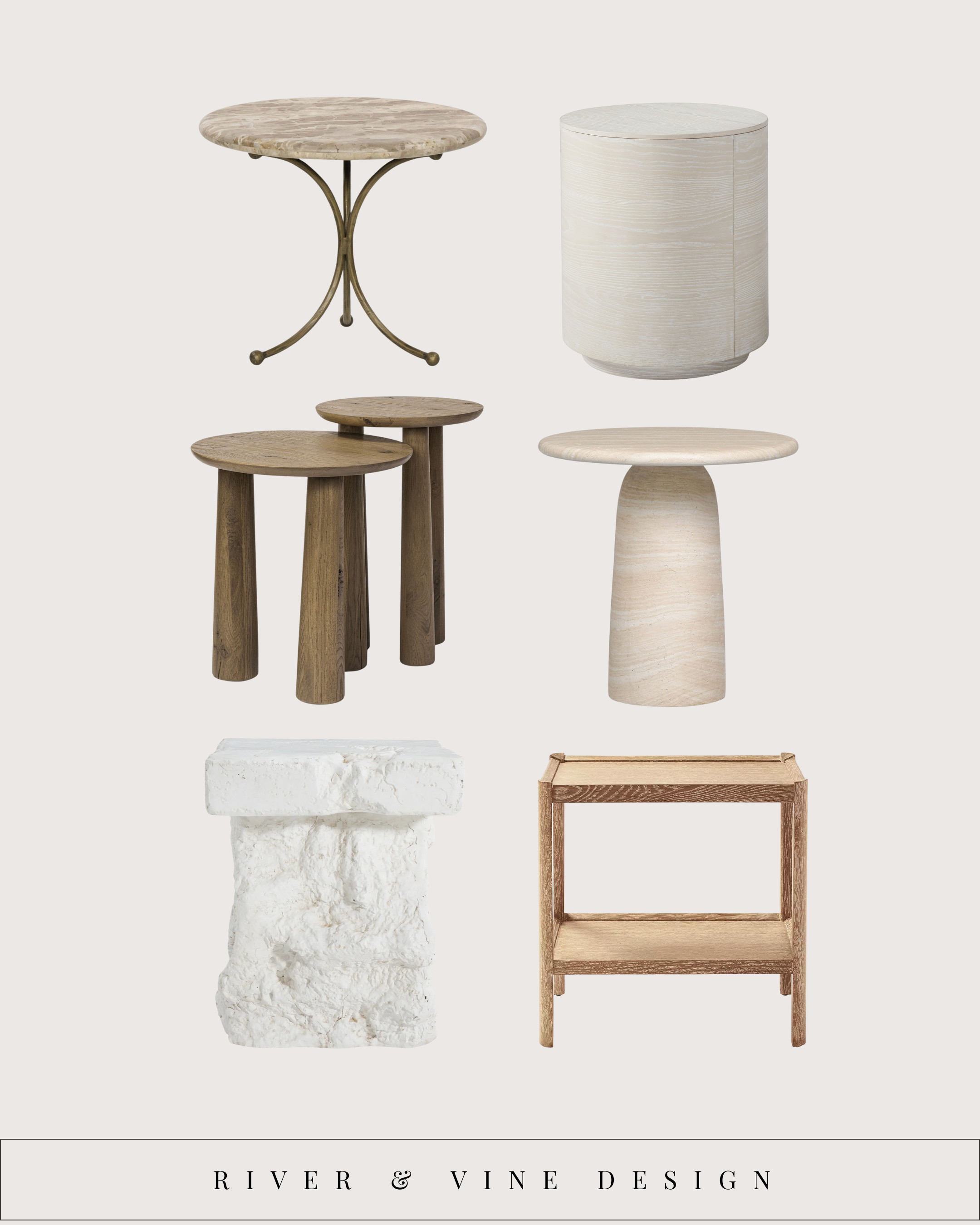 "Some side tables do nothing. These quietly carry the room.

Sculptural side tables are one of those details that make a space feel intentional without trying too hard. The right shape, material, and scale can add weight to a room even when everything else is kept simple.
All pieces linked to shop the look." 

 #LTKHome