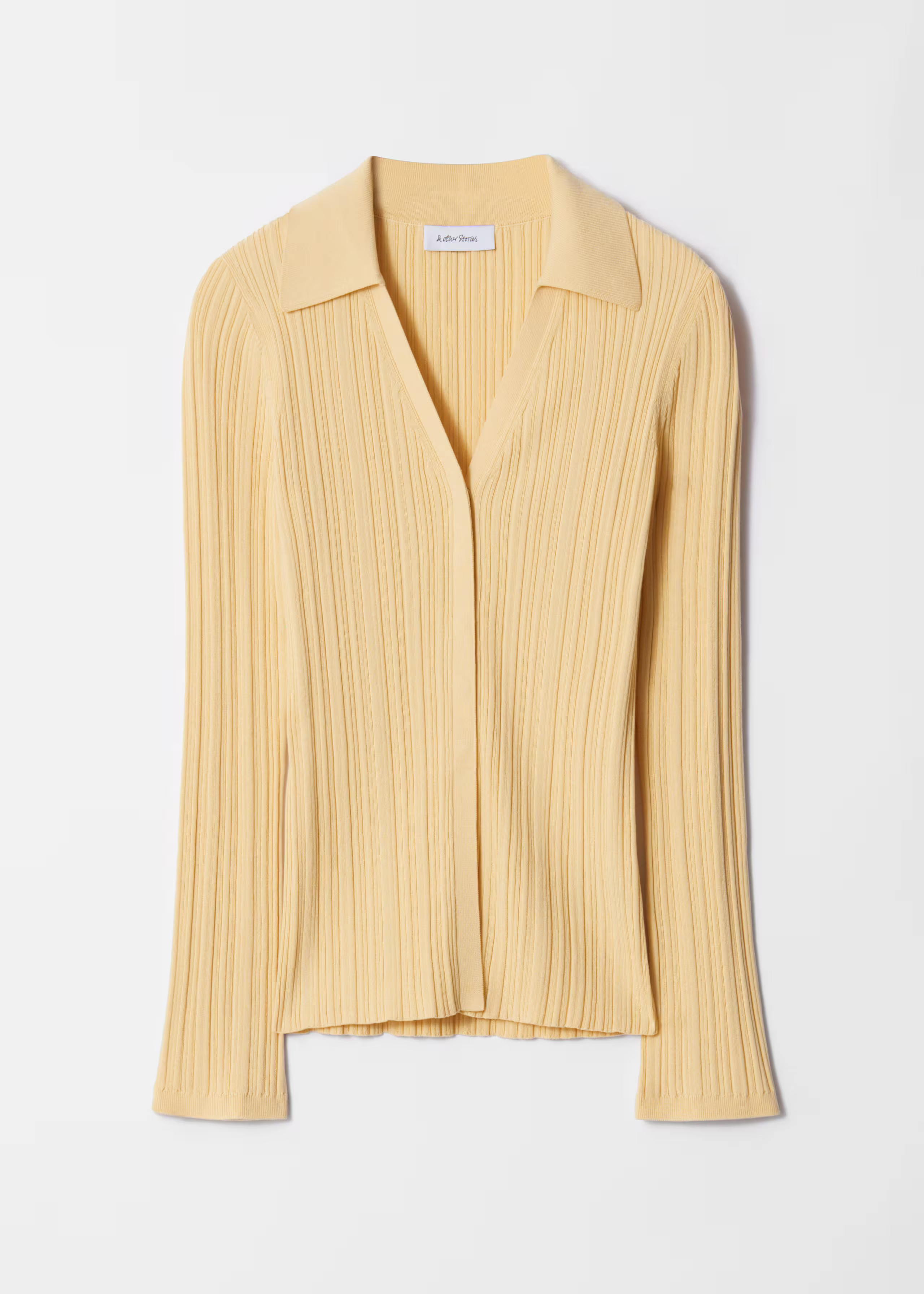 Collared Rib-Knit Cardigan | & Other Stories - US