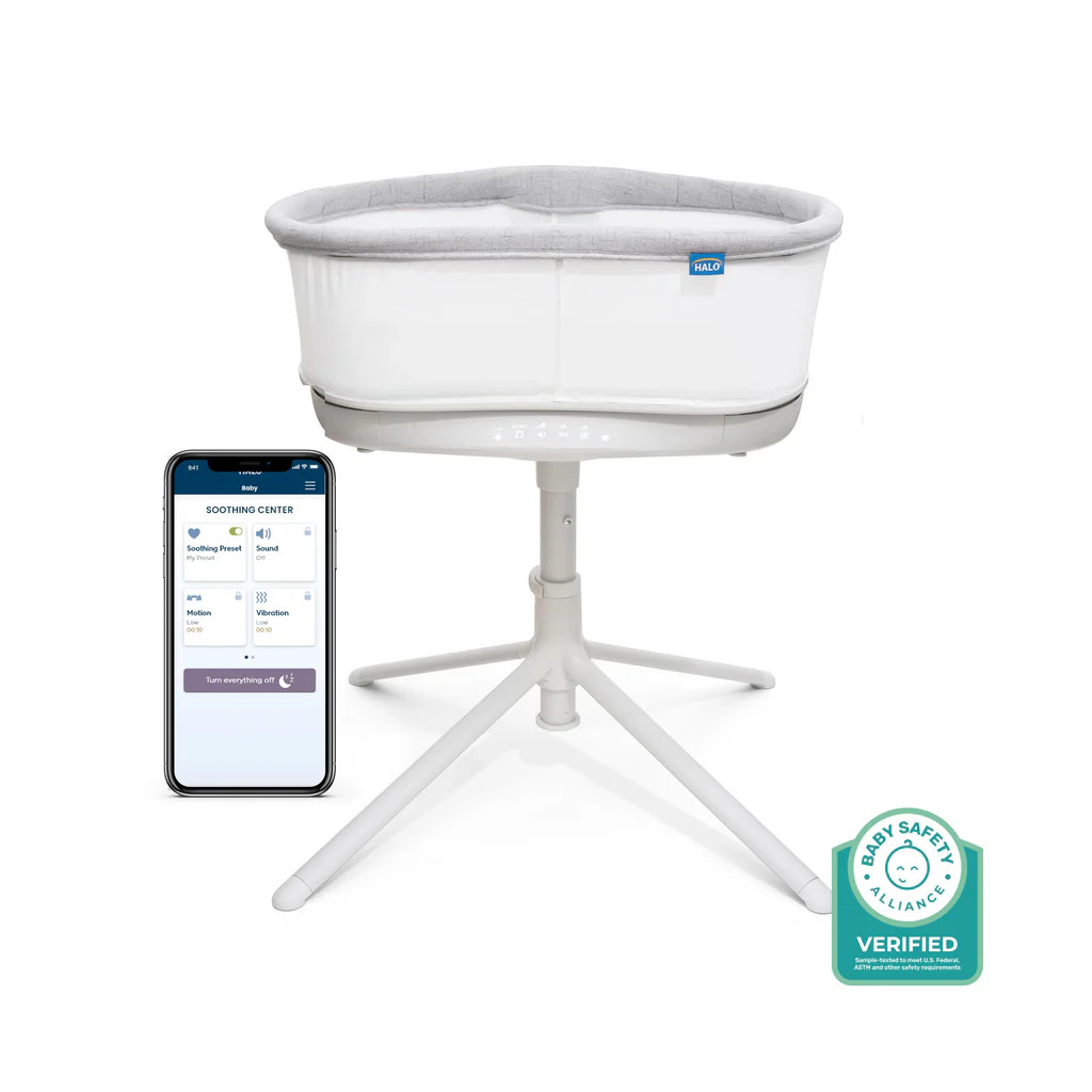 BassiNest® Connected Swivel Sleeper 3.0 - Smart Bassinet | Halo Sleep