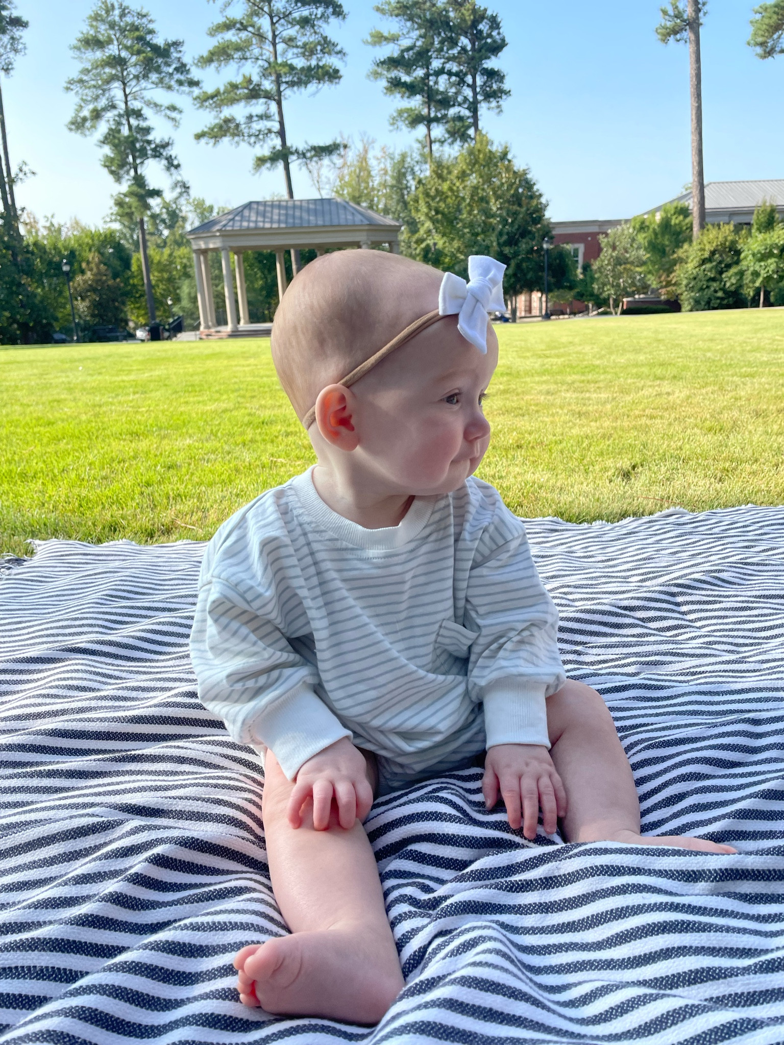 Nothing better than a tshirt romper on a baby. Slap a bow on it & makes for a cute/easy outfit! 

#LTKKids #LTKBaby #LTKFindsUnder50