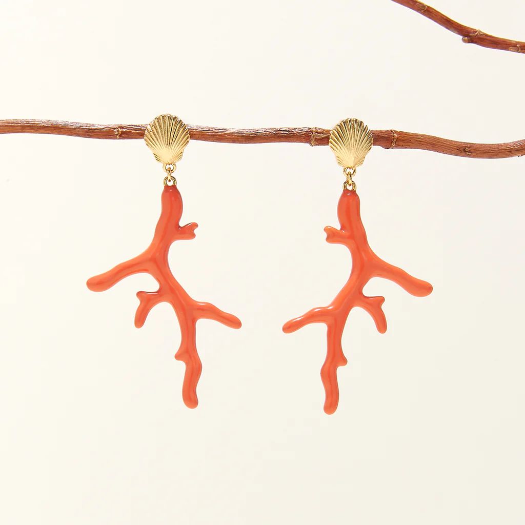Coral Swing Earrings | Mignonne Gavigan