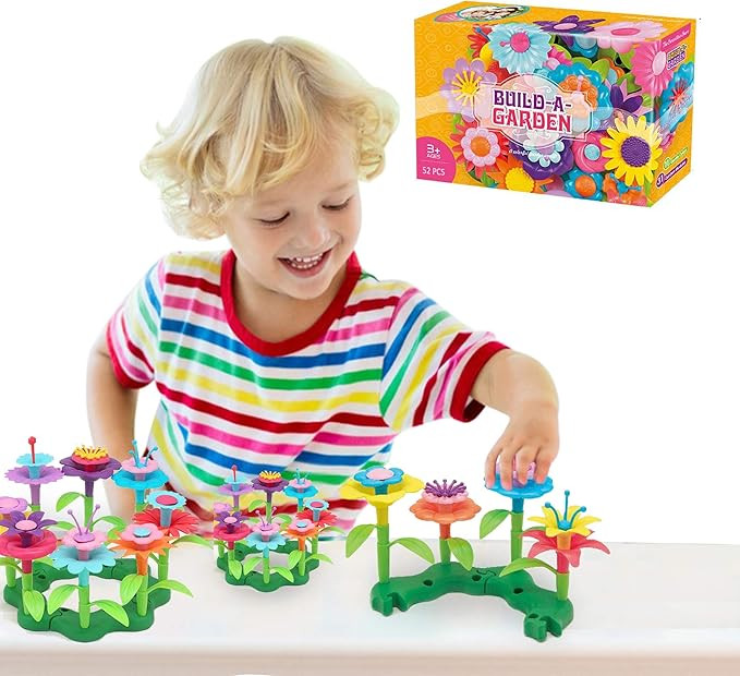 RO Flower Garden Building Toys for Girls - Build a Garden Educational Stem Toy Playset Good for E... | Amazon (US)