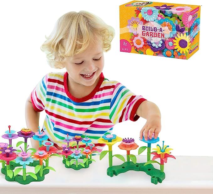 RO Flower Garden Building Toys for Girls - Build a Garden Educational Stem Toy Playset Good for E... | Amazon (US)